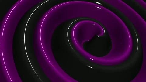 Purple and Black Spiral Waves, Background, Exclusive, Unique Design, Paints Stock Footage 303661076