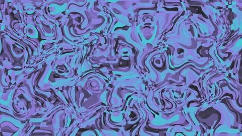 Purple and blue abstract psychedelic liquid mixing animated background Stock Footage 296884266