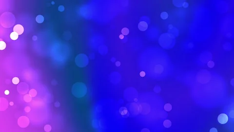Purple and blue blurred background with scattered glowing circles Stock Footage 293518306
