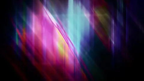 Purple and Blue Diagonal Light Beams Contrasting with Vertical Pillars Stock Footage 112735007