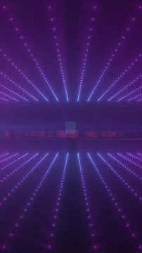 Purple and blue dotted light rays receding toward a central horizon, creati.. イラスト素材