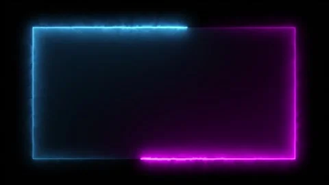 Purple and blue energy rectangle loop Stock Footage 254401564