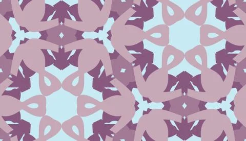 Purple and Blue Hexagonal Pattern Stock Illustration