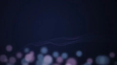 Purple and blue light particles flow in a seamless loop Stock Footage 341275064