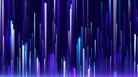 Purple and blue neon 3d lines rising up, development and growth background. Stock Footage 322793779