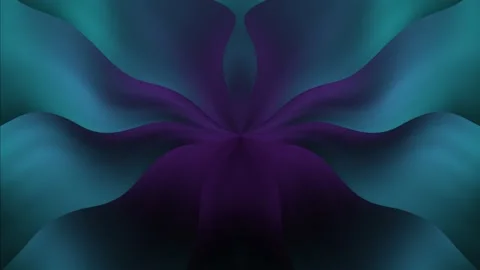 Purple and blue rays of light form a stylized flower Stock Footage 202085925
