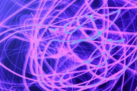 Purple And Blue Strings Of Light Stock Illustration