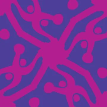 Purple and Blue Tile Pattern Stock Illustration