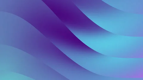 Purple and blue waves in an abstract design Stock Footage 320986386