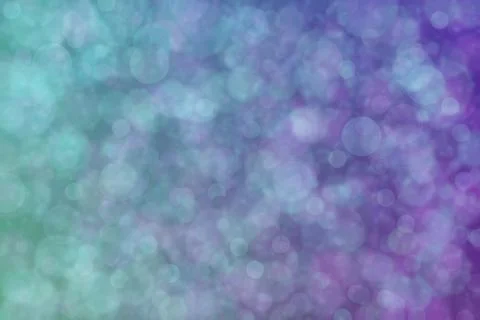 Purple and green abstract defocused background, circle shape bokeh pattern. 스톡 사진