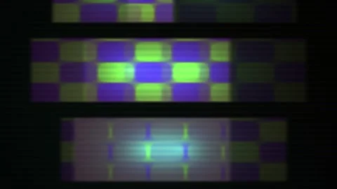 Purple and green checkered pattern display. Stock Footage 335374390