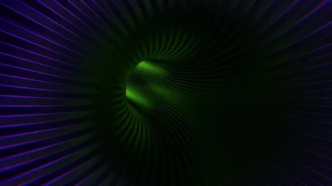 Purple and Light Green Fast Movement On Striped Light Portal Background VJ L Stock Footage 302247953