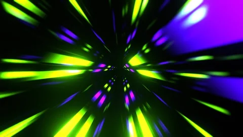 Purple and Light Green Infinity Neon Abstract Tunnel Background VJ Loop l 4K Stock Footage 296908527