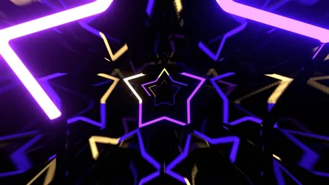 Purple and Light Yellow Active Flashing Abstract Neon Tunnel Background VJ L Stock Footage 316899766