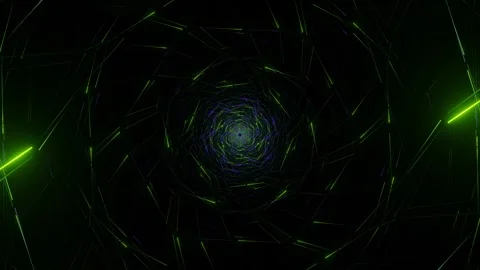 Purple and Lime Hexagonal Web Background VJ Loop in 4K Stock Footage 252206085