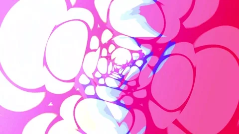Purple and pink abstract bubble pattern, seamless pattern seamless pattern Vidéo 331942509