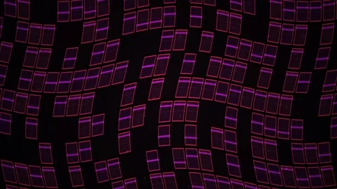 Purple and pink digital grid pattern. Stock Footage 340040317