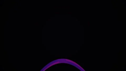 Purple and pink half circle shapes. Stock Footage 334537152