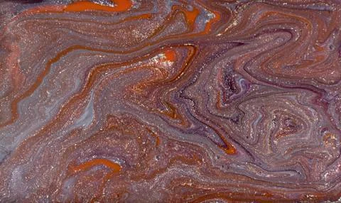 Purple and red marbling pattern. Golden marble liquid texture. Stock Illustration