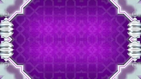 Purple and Silver Islamic Background Stock Footage 289136254