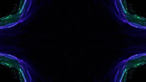 Purple and Turquoise Magic Cave Kaleidoscope Background VJ Loop in 4K Stock Footage 332127141
