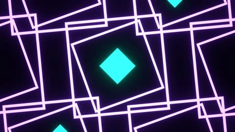 Purple and Turquoise Neon Strobe Geometric Angles Shapes and Lines Backgroun Vídeos de archivo 341675605