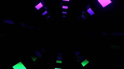 Purple and Turquoise Slow Strobe Type Rotation Tunnel Background VJ Loop in  Stock Footage 314553590