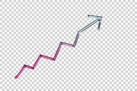 Purple and white abstract of interconnected flowing ribbons transparent Stock Illustration