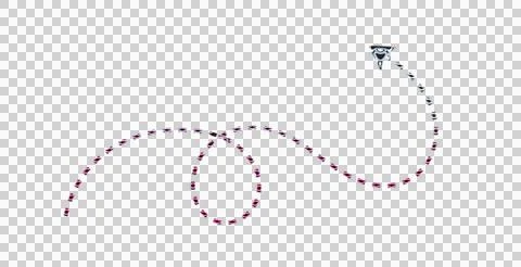 Purple and white chain link border pattern on black background with watermark Stockillustratie