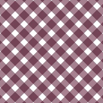 Purple and White Checkered Pattern Seamless Background Vector Texture Stock Illustration