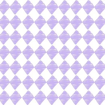 A purple and white checkered pattern kite shaped. Purple background Illustrazione stock