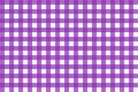 Purple And White Diagonal Gingham Seamless Picnic Tablecloth Seamless Pattern Stock Illustration