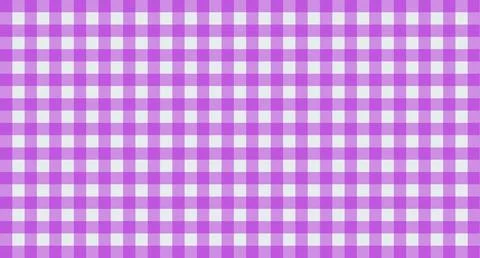Purple and White Gingham Check Pattern Stock Illustration