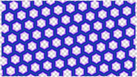 Purple and White Hexagonal Geometric Seamless Texture 스톡 일러스트