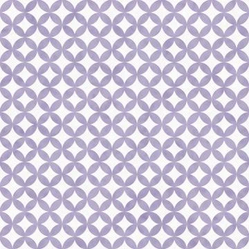 Purple and White Interconnected Circles Tiles Pattern Repeat Background Stock Illustration
