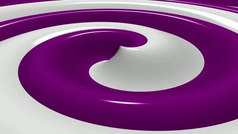 Purple and White Spiral Waves, Background, Paints, Exclusive, Unique Design Stock Footage 303661054
