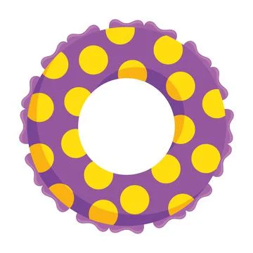 Purple and yellow dots float Stock Illustration