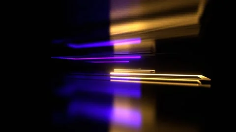 Purple and Yellow Neon Rectangular Shapes Moving Background VJ Loop in 4K Stockbeeldmateriaal 304036603
