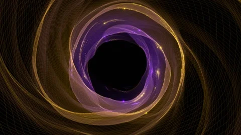 Purple and Yellow Waved Magic Cave Background VJ Loop in 4K Stock Footage 304533799