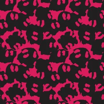 Purple Animal Leopard Seamless Pattern Background 스톡 일러스트