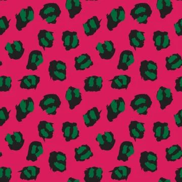 Purple Animal Leopard Seamless Pattern Background 스톡 일러스트