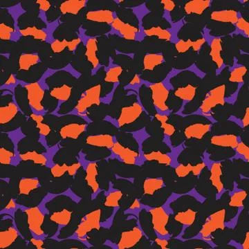 Purple Animal Leopard Seamless Pattern Background Stock Illustration