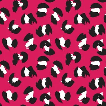 Purple Animal Leopard Seamless Pattern Background 스톡 일러스트