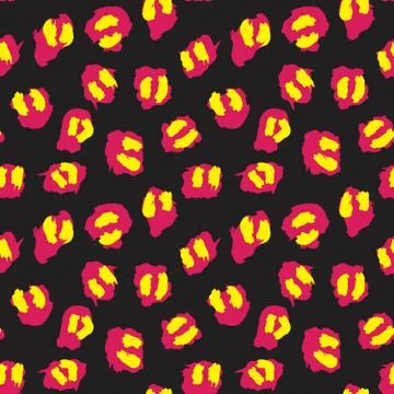 Purple Animal Leopard Seamless Pattern Background 스톡 일러스트
