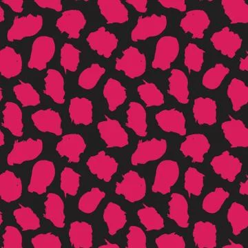 Purple Animal Leopard Seamless Pattern Background イラスト素材