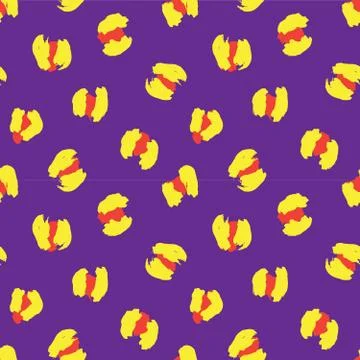 Purple Animal Leopard Seamless Pattern Background イラスト素材