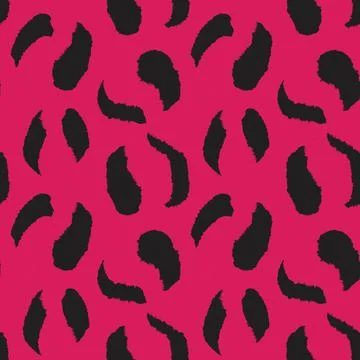 Purple Animal Leopard Seamless Pattern Background Stock Illustration