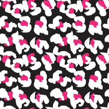Purple Animal Leopard Seamless Pattern Background 스톡 일러스트