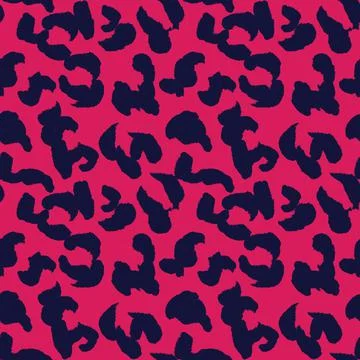 Purple Animal Leopard Seamless Pattern Background 스톡 일러스트
