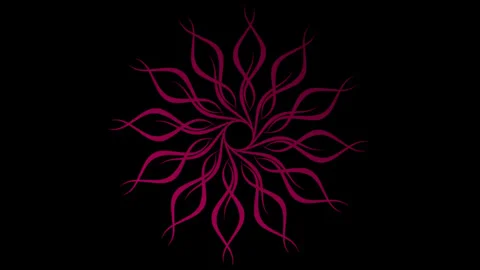 Purple animated vector sun. Seamless. Alpha background Video stock 130840769